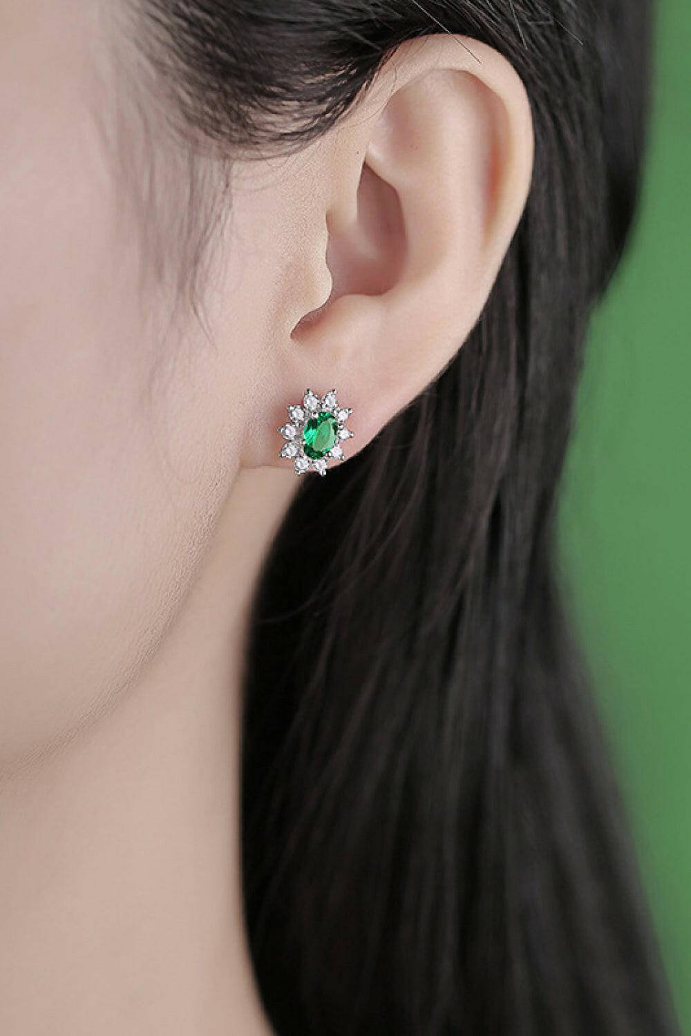 Emerald Stud Earrings - Carri's Cache