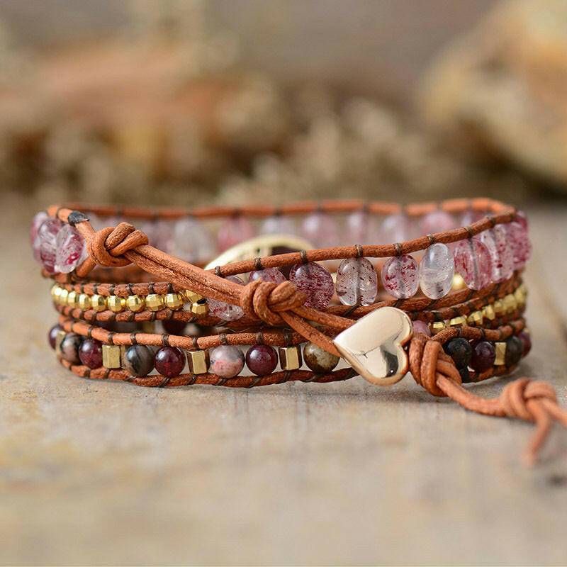 Natural Stone Layered Bracelet - Carri's Cache