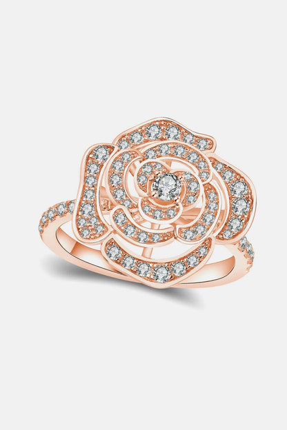 Moissanite Flower Shape Ring - Carri's Cache