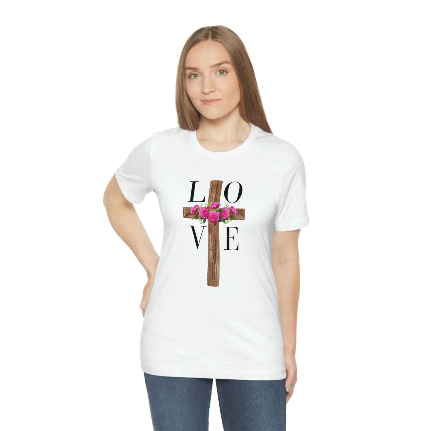 LOVE Cross Unisex Short Sleeve Tee.