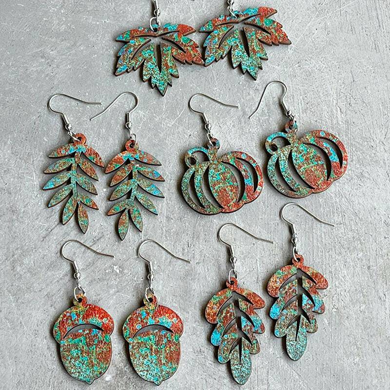 Wooden Dangle Earrings - Carri's Cache