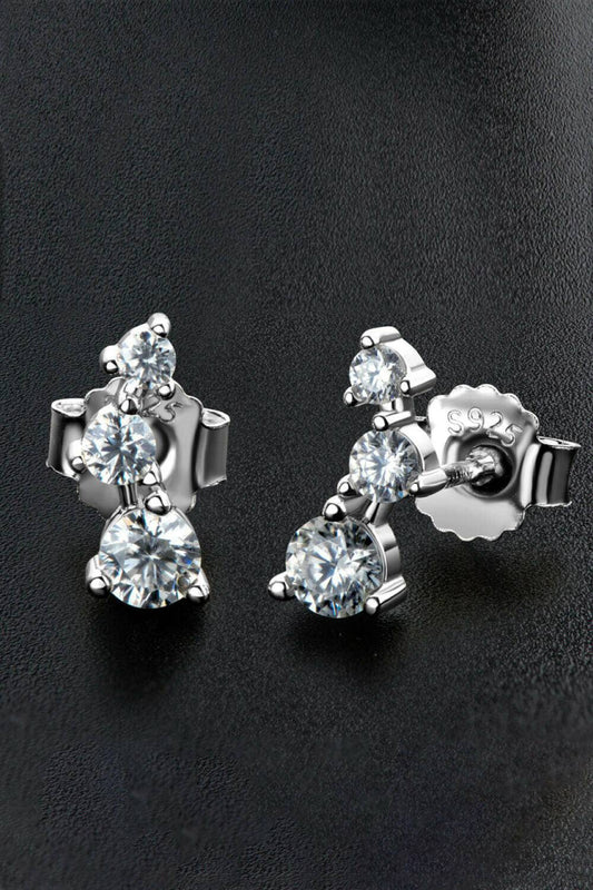 Your Way Moissanite Stud Earrings.