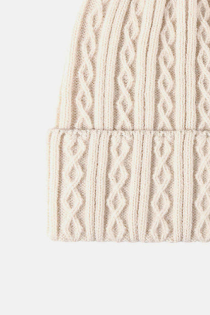 Mixed Knit Cuff Beanie - Carri's Cache