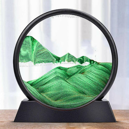 Moving Sand Art Round Glass Frame - Carri's Cache