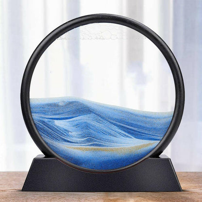 Moving Sand Art Round Glass Frame - Carri's Cache