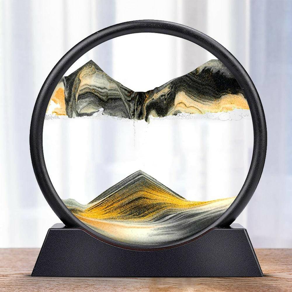 Moving Sand Art Round Glass Frame - Carri's Cache