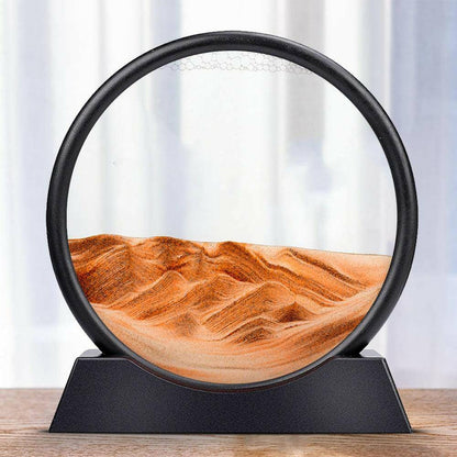 Moving Sand Art Round Glass Frame - Carri's Cache