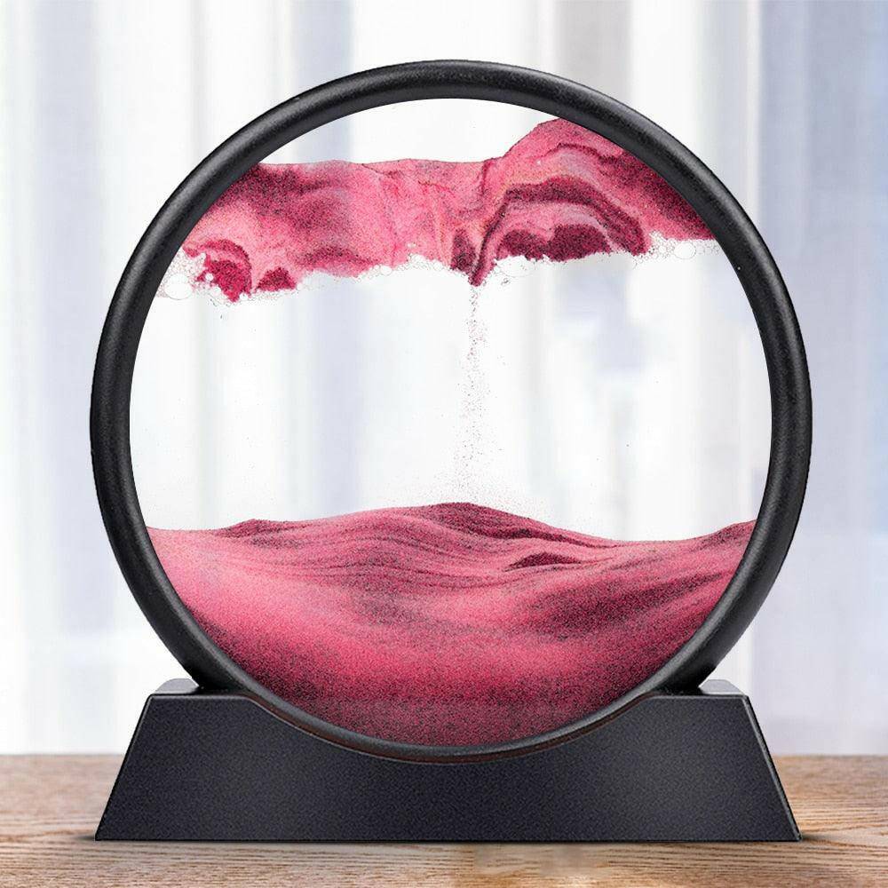 Moving Sand Art Round Glass Frame - Carri's Cache