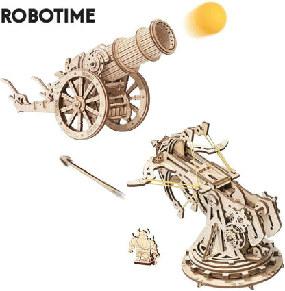 Robotime 3D Wooden Puzzle Medieval Siege Weapons Game Assembly Set Gift for Children Teens Adult War Strategy Toy KW401 KW801 - Carri's Cache