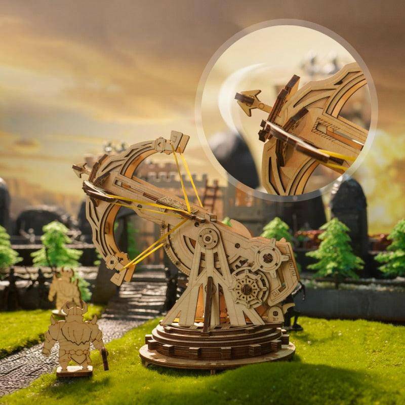 Robotime 3D Wooden Puzzle Medieval Siege Weapons Game Assembly Set Gift for Children Teens Adult War Strategy Toy KW401 KW801 - Carri's Cache