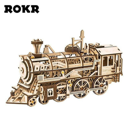 Robotime ROKR DIY 3D Wooden Puzzle Mechanical Gear Drive Model Building Kit Toys Gift for Children Adult Teens - Carri's Cache