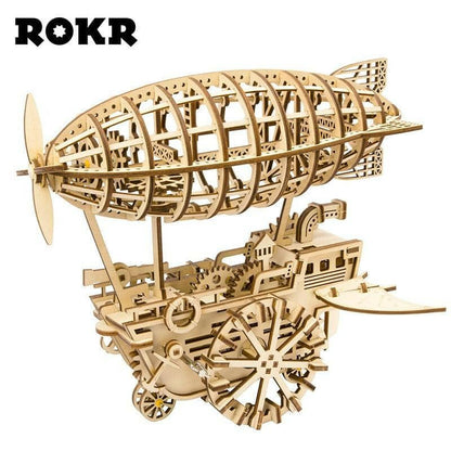 Robotime ROKR DIY 3D Wooden Puzzle Mechanical Gear Drive Model Building Kit Toys Gift for Children Adult Teens - Carri's Cache