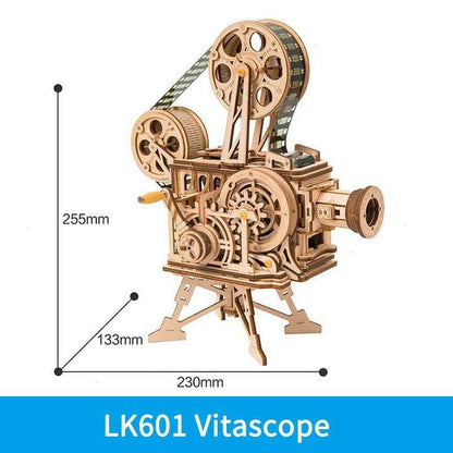 Robotime ROKR DIY 3D Wooden Puzzle Mechanical Gear Drive Model Building Kit Toys Gift for Children Adult Teens - Carri's Cache