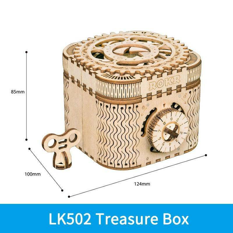 Robotime ROKR DIY 3D Wooden Puzzle Mechanical Gear Drive Model Building Kit Toys Gift for Children Adult Teens - Carri's Cache