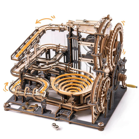 Robotime ROKR Marble Night City 3D Wooden Puzzle Games Assembly Waterwheel Model Toys for Children Kids Birthday Gift - Carri's Cache