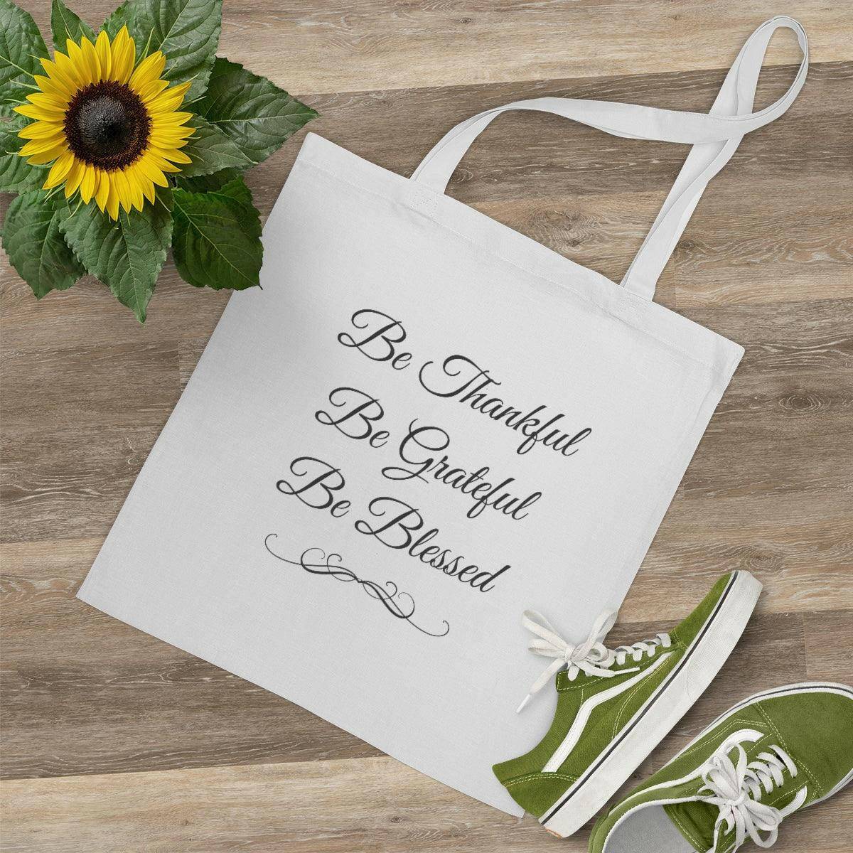 Thankful, Grateful, Blessed Tote Bag - Carri's Cache