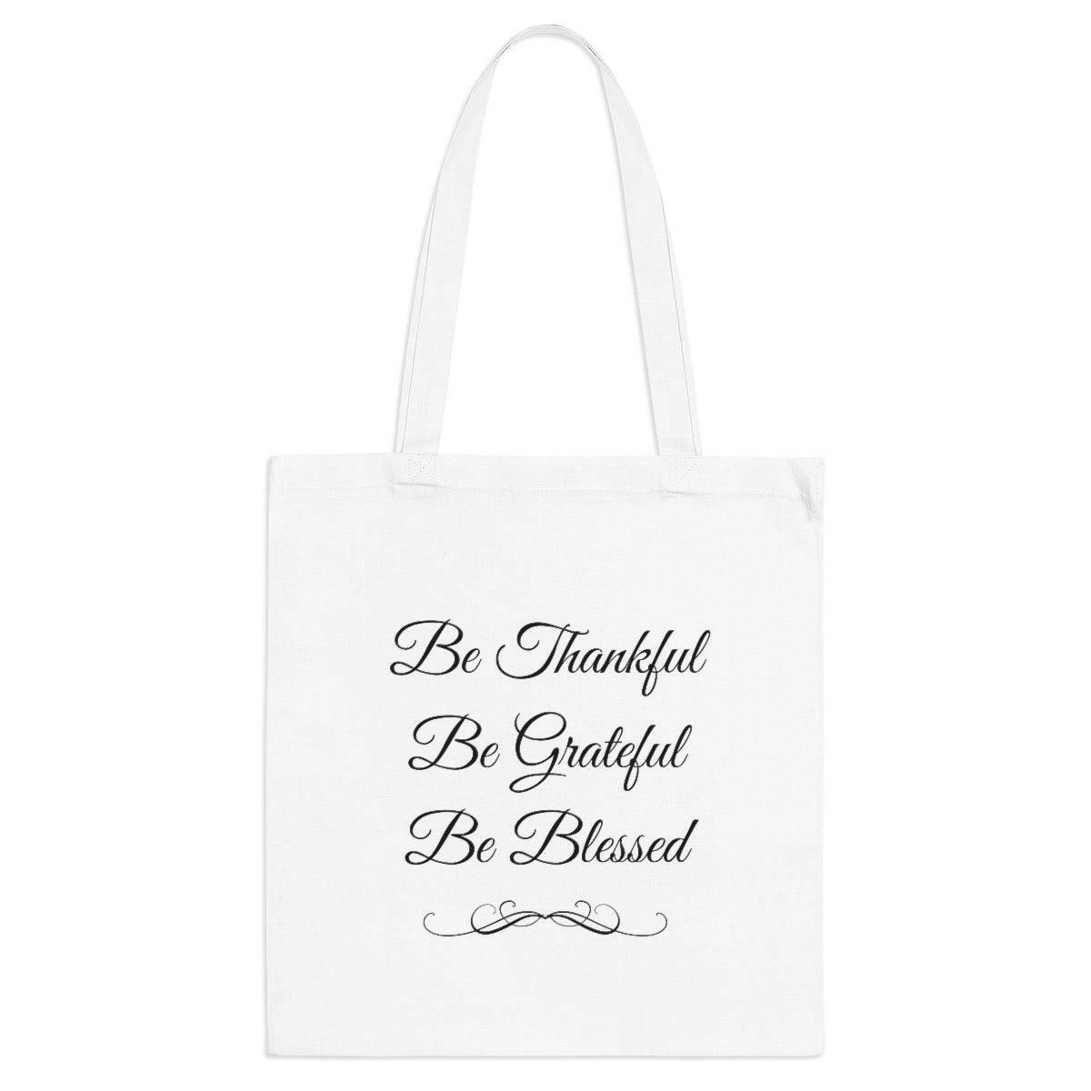 Thankful, Grateful, Blessed Tote Bag - Carri's Cache