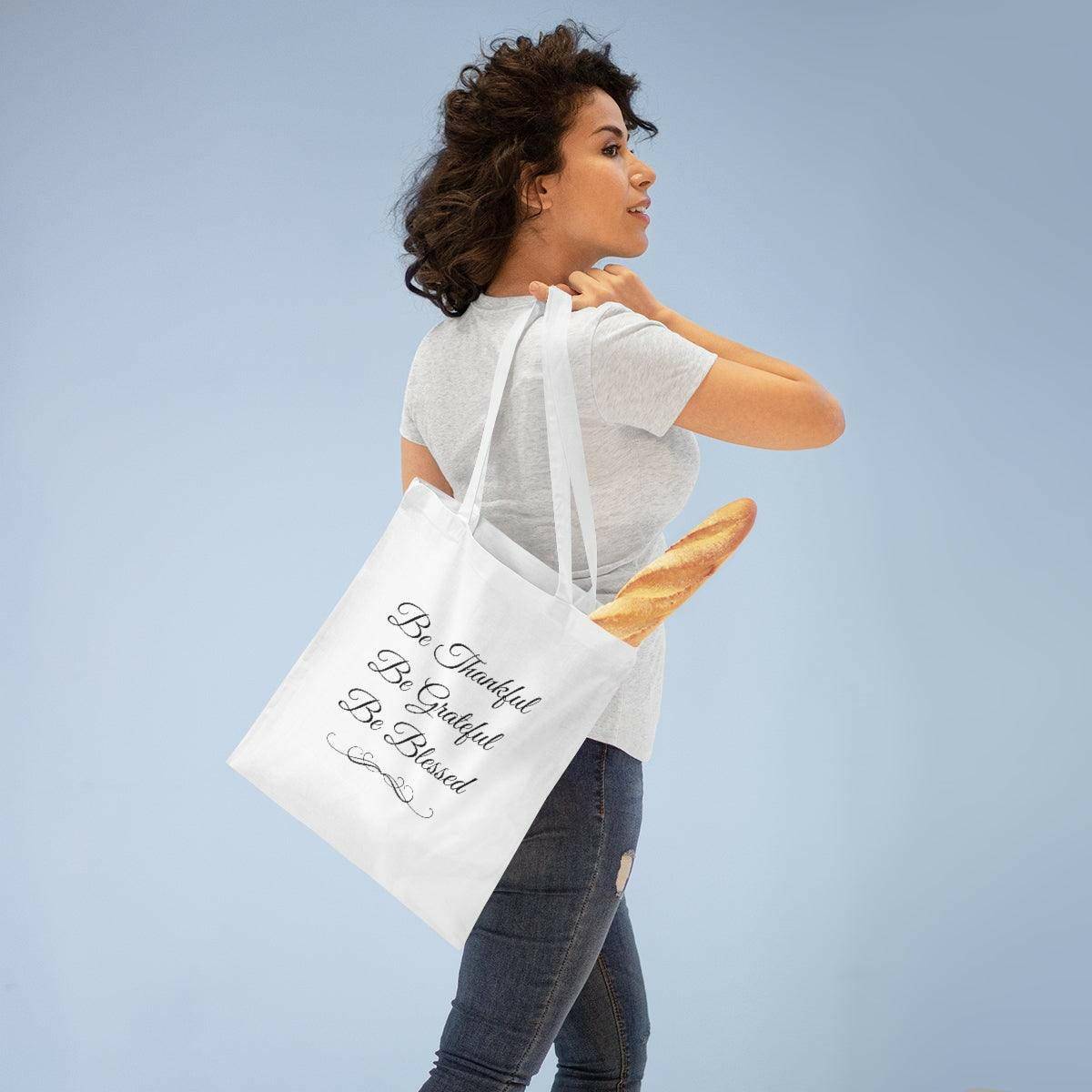 Thankful, Grateful, Blessed Tote Bag - Carri's Cache