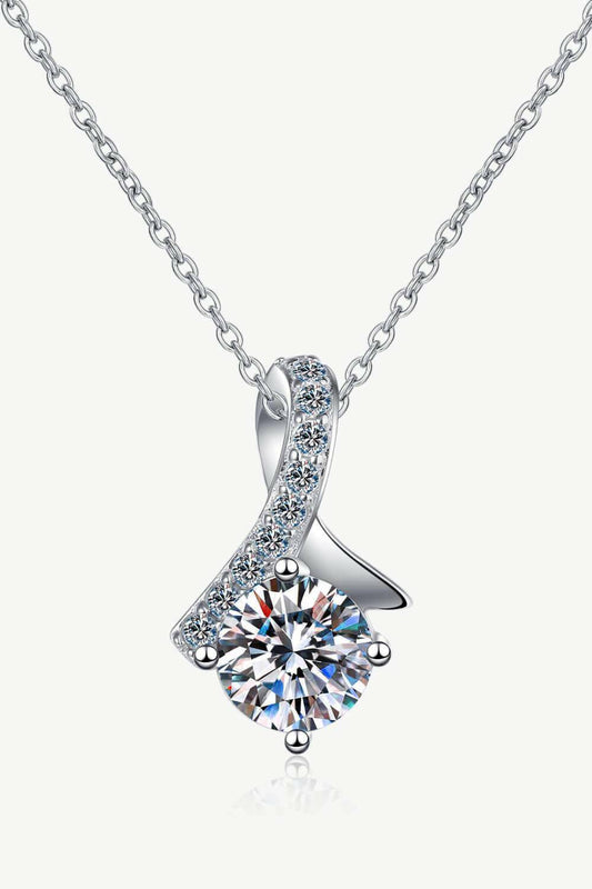 Unique and Chic Moissanite Pendant Necklace - Carri's Cache