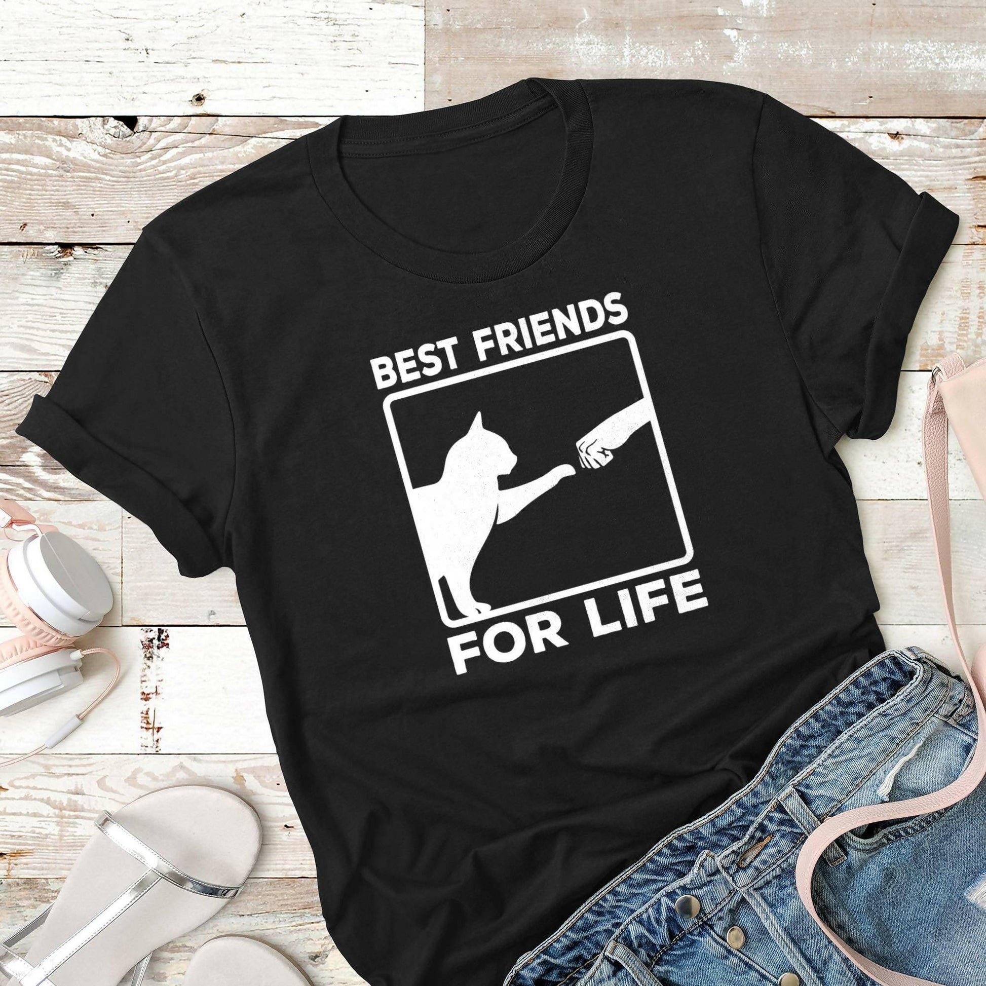 Best Friends For Life, Cats Unisex T-Shirts - Carri's Cache