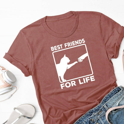 Best Friends For Life, Cats Unisex T-Shirts - Carri's Cache